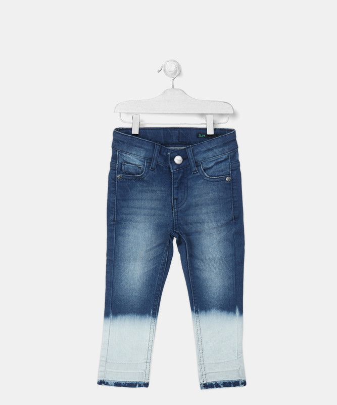Benetton Regular Baby Girls Blue Jeans 