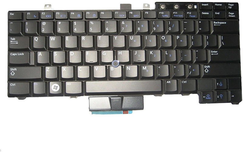 sarc infotech Laptop Keyboard Part No Uk717 for Latitude E5400 E5410 E5500 E5510 E6400 E6410 E6500 E6510 Precision M2400 M4400 M4500 Smart Connector Laptop Keyboard(Black)