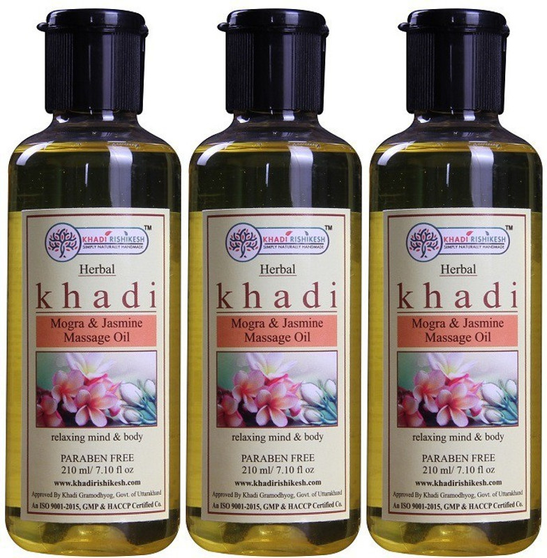 Khadi Rishikesh Herbal Mogra & Jasmine massage oil(630 ml)