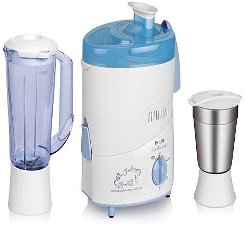 Philips HL 1631/00 J.M.G HL 1631/00 juicer mixer griender 500 Juicer Mixer Grinder(White, Blue, 2 Jars)