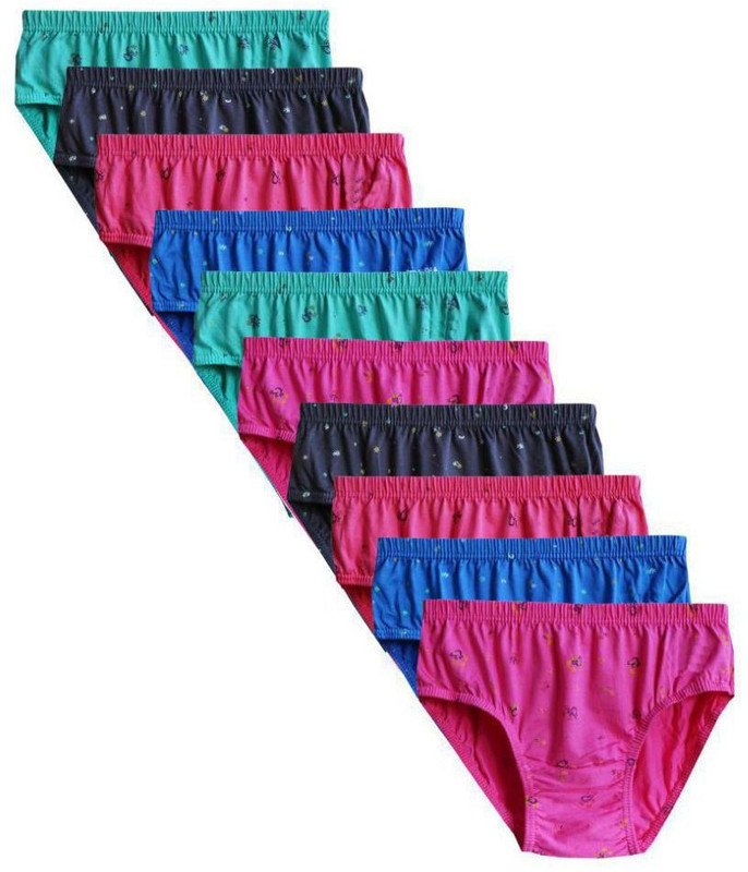 alfisher Women Hipster Blue Panty(Pack of 10)
