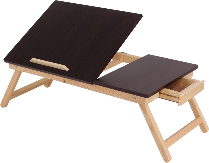 MAVERICK INTERIO Tiltable Top Wood Portable Laptop Table(Finish Color - WENGE)