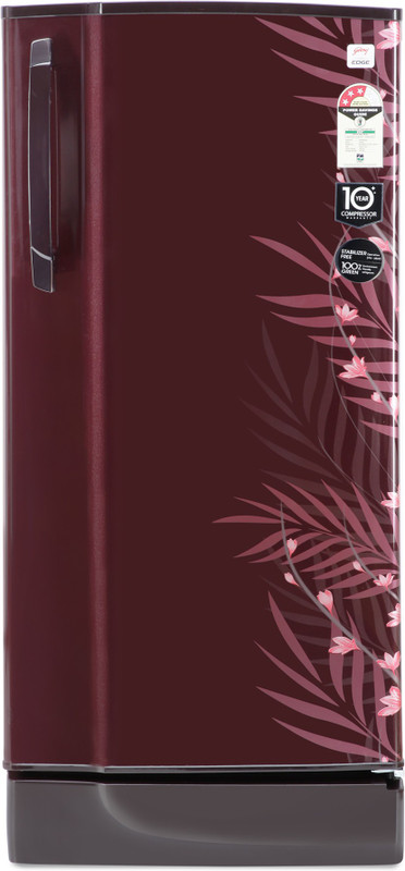 Godrej 195 L Direct Cool Single Door 3 Star Refrigerator(Fern Wine, R D Edge 210 TAF 3.2)