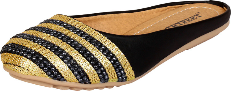 tryfeet Women Black Flats