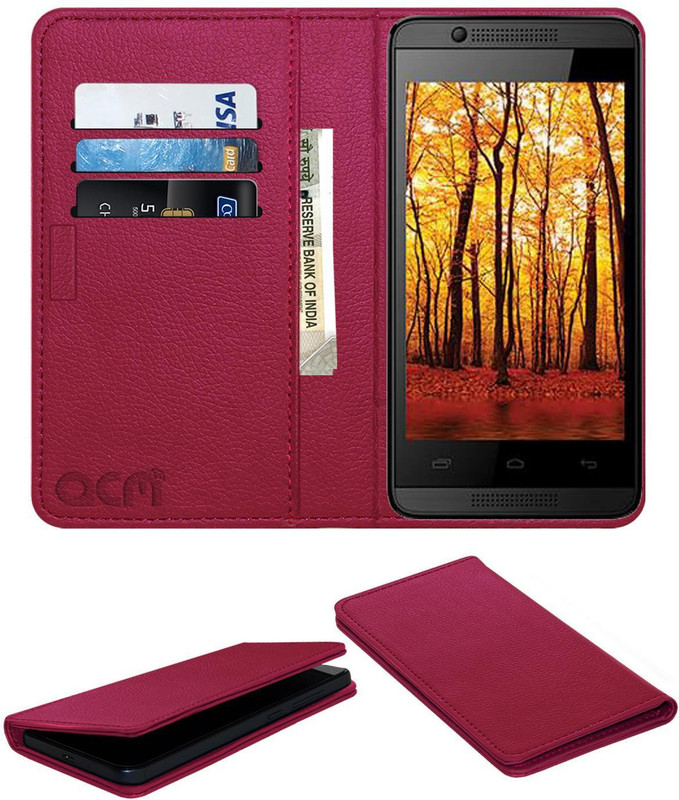 ACM Flip Cover for Intex Cloud 3g Gem(Pink, Cases with Holder)
