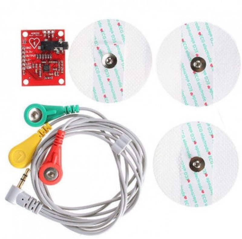 ematicx automation EA AD8232 ECG Heart Sensor ECG SENSOR Educational Electronic Hobby Kit