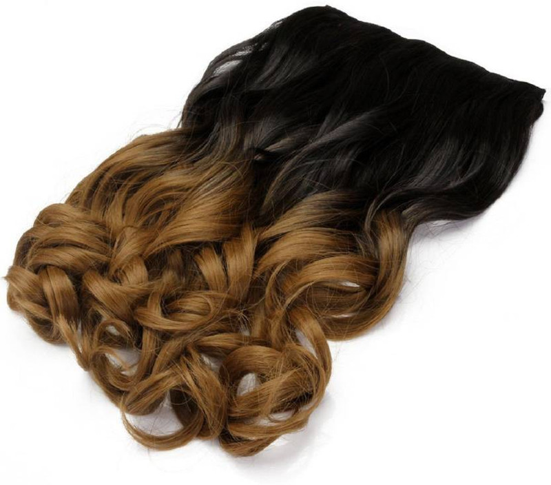 nirmam Half blonde wavy clip Hair Extension