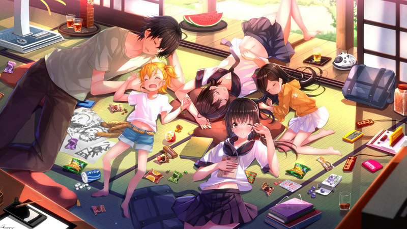 Athah Anime Barakamon Seishuu Handa Naru Kotoishi Tamako Arai Miwa Yamamura Hina Kubota 13*19 inches Wall Poster Matte Finish Paper Print(13 inch X 19 inch, Rolled)