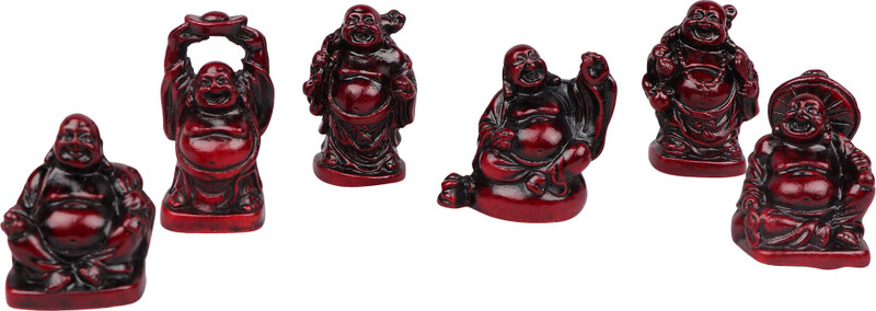 blankleaf Fengshui God Laughing Buddha Vastu Idol - Handicraft Decorative Home Décor God Figurine / Antique Statue Gift item Decorative Showpiece Decorative Showpiece  -  5 cm(Ceramic)