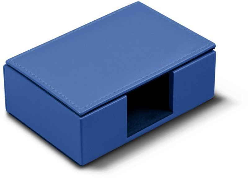 artikle 1 Compartments Leather Bussiness Card Box(Blue)