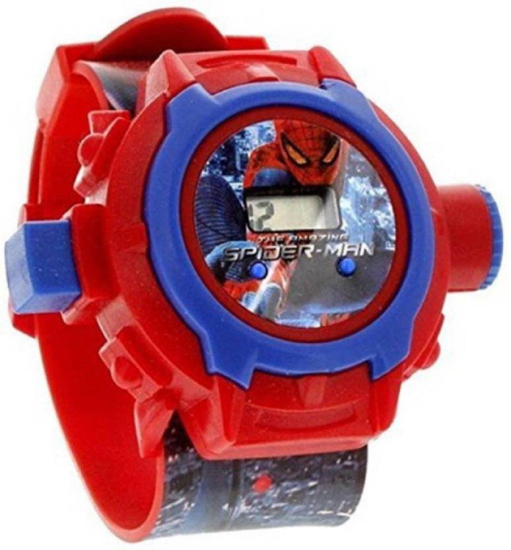 shopify Spider-Man Projector SD,0-76 Kids Watch - For Boys Digital Watch  - For Boys & Girls