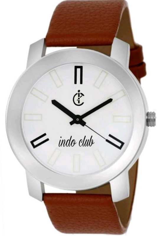 indo club 049 indo club 049 brown strap met case unique dezine caron look casual watch Watch - For Men Analog Watch  - For Men
