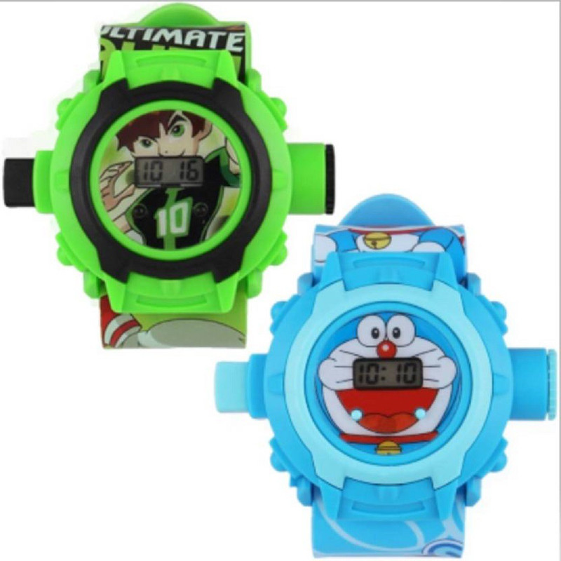 shopify Beautiful Combo Ben 10 & Doraemon SD,0-52 Projector Kids Watch - For Boys Analog Watch  - For Boys & Girls