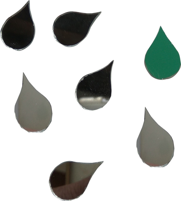 hglass 11mm WaterDrop Shape Craft Mirror Beads for Art & Craft, DIY projects or Embroidery Making. (250 gms pack)