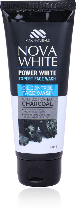 max naturals Nova white power expert oil control with activated charcoal face wash Face Wash(60 ml)