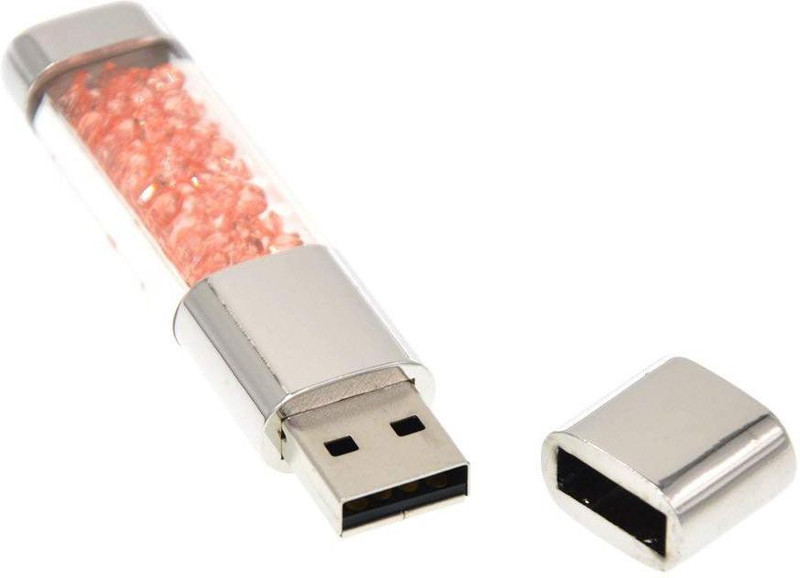 Tobo Usb Flash Drive Rectangle Crystal Pen Drive Memory Card Pendrive u disk_Orange 32 GB Pen Drive Compatible with Laptop USB 2.0 Plastic Case(Orange)