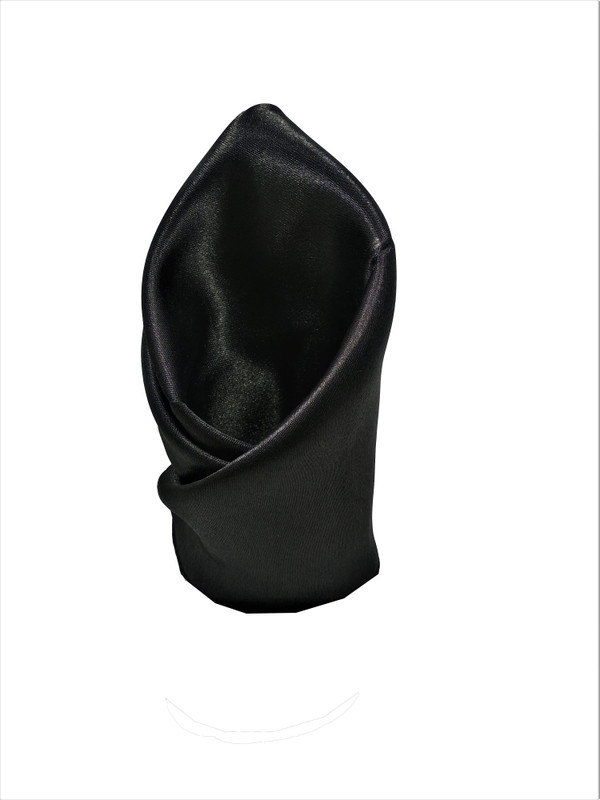 oskingties Solid Satin Blend Pocket Square