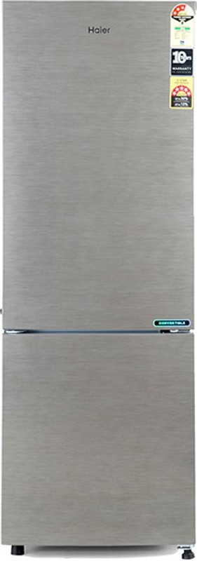 Haier 256 L Frost Free Double Door Bottom Mount 3 Star Refrigerator(Brush Line Silver, HRB-2763BS-E) Haier 256 L Frost Free Double Door Bottom Mount 3 Star Refrigerator(Brush Line Silver, HRB-2763BS-E)