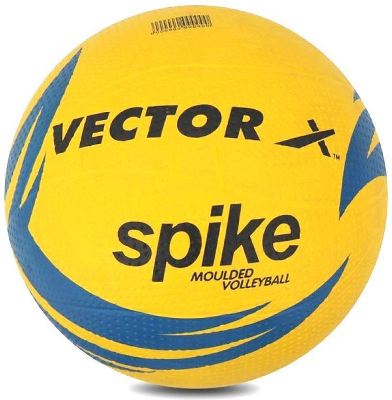 VECTOR X 10 Panel Spike Rubber Moulded+ Butyl Bladder Indoor/Outdoor Beach Play Training Volleyball - Size: 4(Standard, Pack of 1)