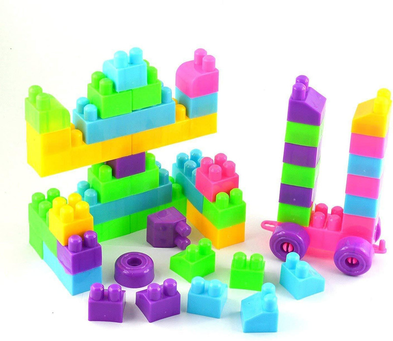 channel2oys Building Blocks DIY Toy Building Bricks for Kids 40 pc(Buy 1+ GET 1 Free)(Multicolor)