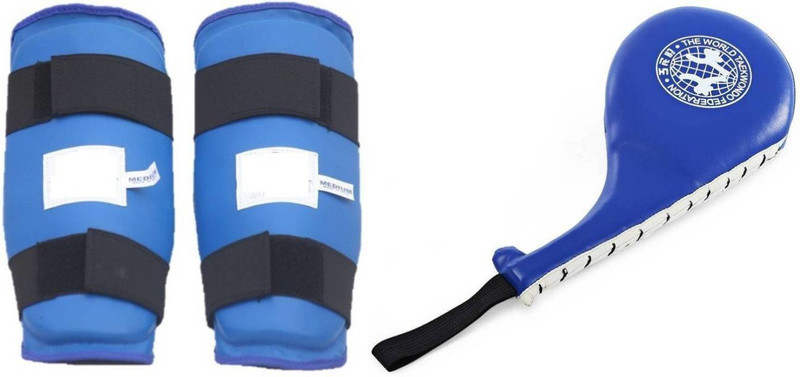 v+ SHIN GUARD(ARM) PAIR AND ONE FOCUS PAD(RACKET) Boxing Kit