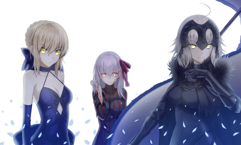 Athah Anime Fate/Grand Order Fate Series Jeanne d'Arc Alter Sakura Matou Dark Sakura Saber Saber Alter Avenger Jeanne d'Arc 13*19 inches Wall Poster Matte Finish Paper Print(13 inch X 19 inch, Rolled)