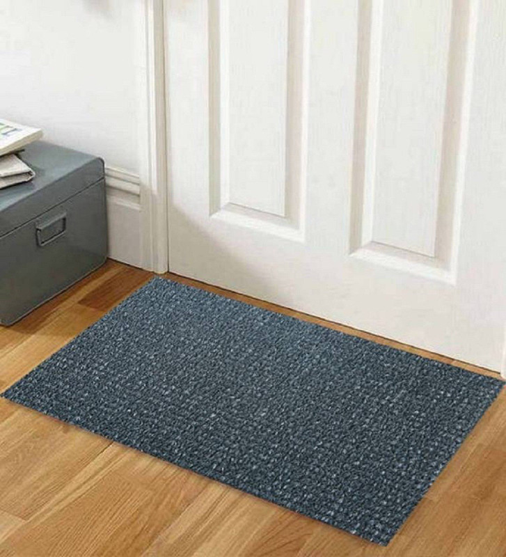 seahawks PVC (Polyvinyl Chloride) Door Mat(Grey, Medium)