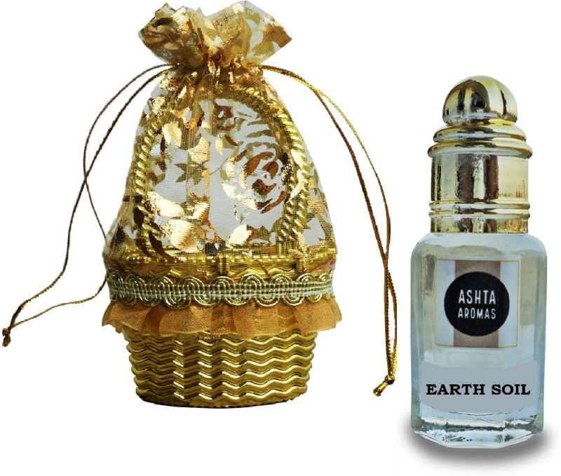 ASHTAAROMAS Pure Earth Soil Attar 15ml with Unique Basket Packaging Herbal Attar(Mitti)