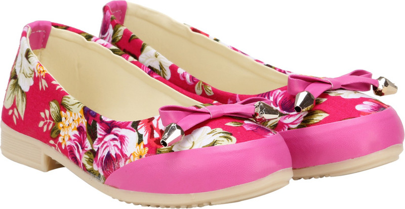 calzino Girls Slip on Ballerinas(Pink)