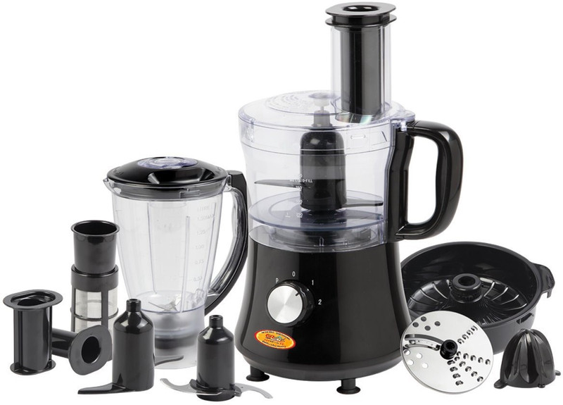 Orange . enio FP 500-Watt Juicer (Black) 500 Juicer Mixer Grinder(Black, 2 Jars)