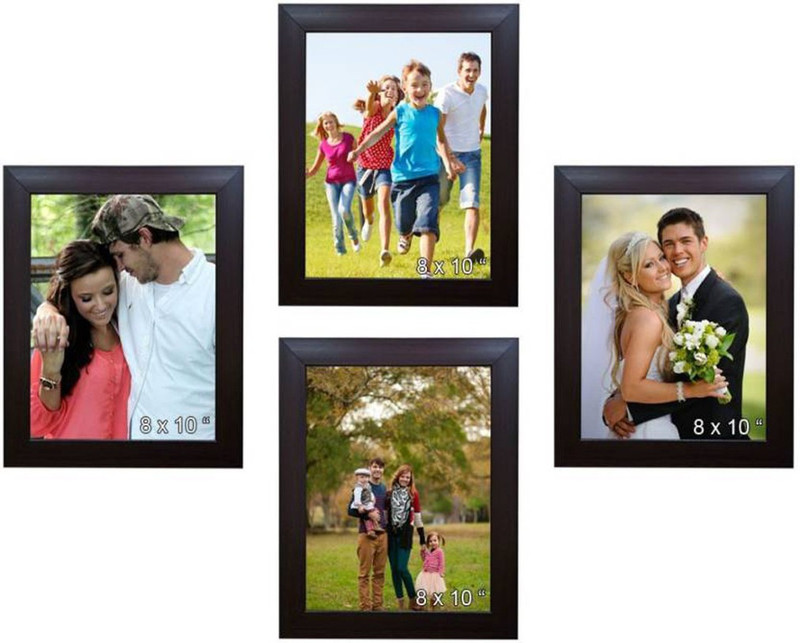 jaipurhouse Wood Photo Frame(Black, 4 Photos)