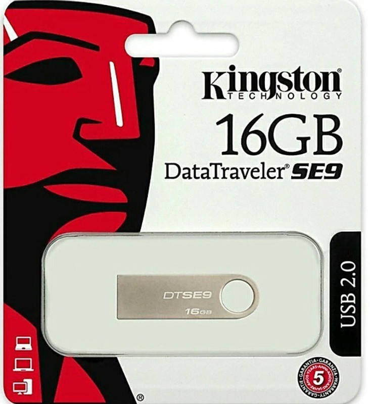 Kingston Data Traveler SE9 2.0 16 GB Pen Drive(Silver)
