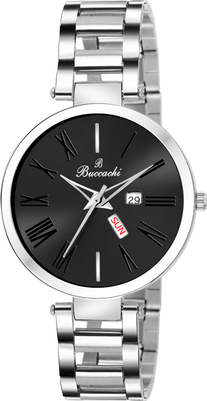 Buccachi B L1060 Bk Ch Black Dial Day And Date Desertcart Denmark