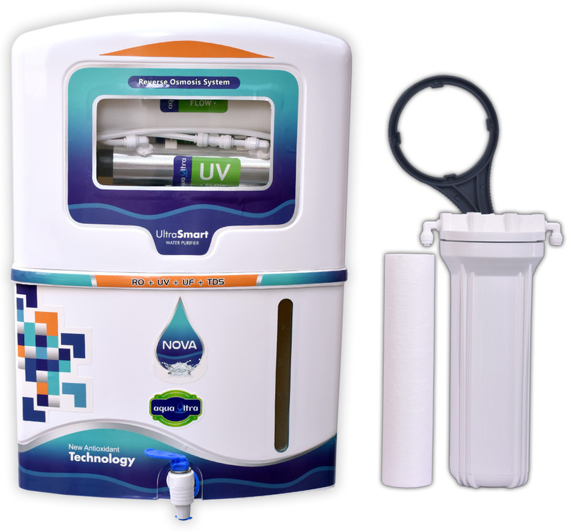 Aqua Ultra NOVA 14 L RO + UV + UF + TDS Water Purifier(White)