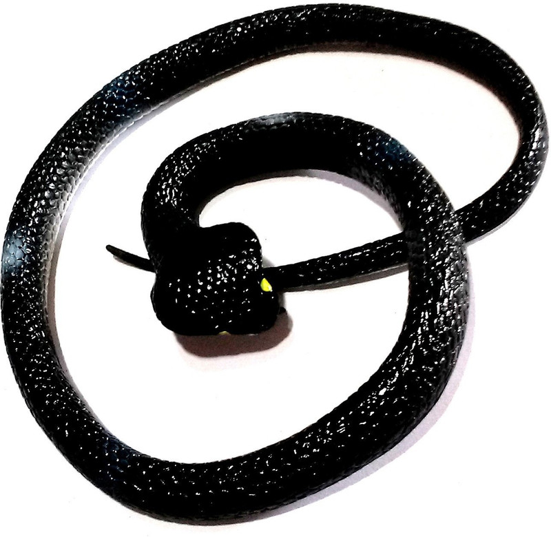 OM Nawani Rubber Snake,Realistic Snake Toy Size -64/3 cm(Black)
