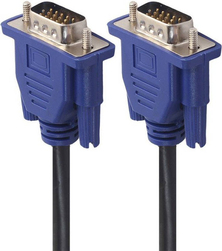 Global vision 10 meter 10 m VGA Cable(Compatible with Mobile, Laptop, Tablet, Mp3, Gaming Device, Black)