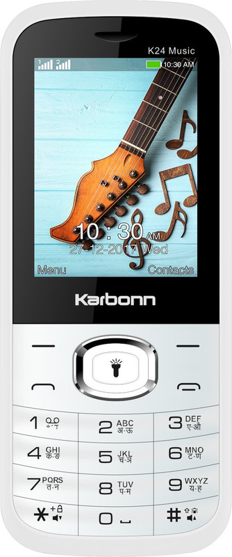 Karbonn K24 Music(White&Orange)