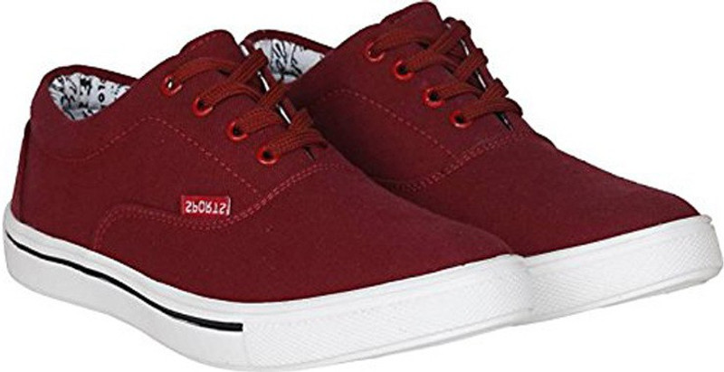 kwelin Canvas Shoes For Men(Maroon)