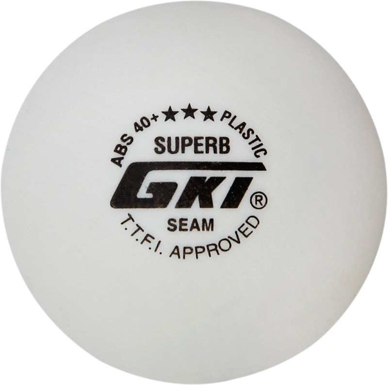 GKI SUPERB 3 PCS Table Tennis Ball(Standard, Pack of 3)