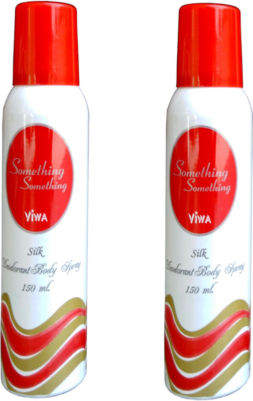 viwa Something Something silk (red) 150 ml*2 Deodorant Spray  -  For Men & Women(300 ml, Pack of 2)