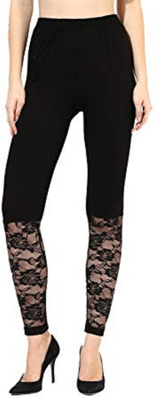 preet gehna Ankle Length  Legging(Black, Solid)