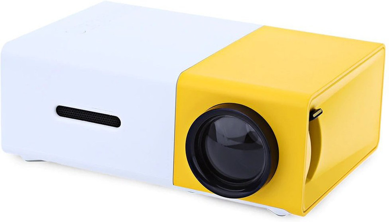 RD Kart 600 lm LED Corded & Cordless Mobiles Portable Projector(Multicolor)
