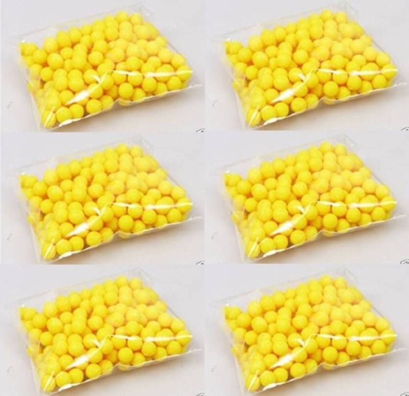 Qweezer ( PACK OF 1000+ PCS } AIR SPORT TOYS  BULLETS 6 MM BB BULLETS(Yellow)