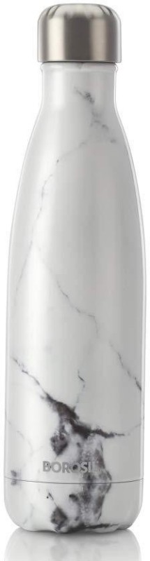 Borosil Hydra Bolt Marble Stainless Steel White 750 Bottle(Pack of 1, White)