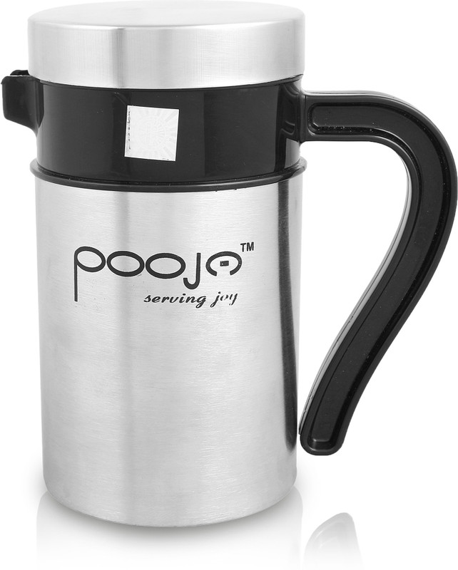 pooja serving joy Steel Hot cafe 500 ML 500 Flask(Pack of 1, Silver)