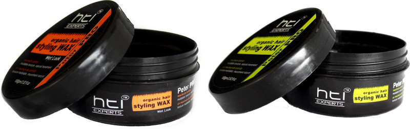 hti experts Organic hair styling wax Wet Look and Ultra Strong (100+100g) Hair Wax(200 g)
