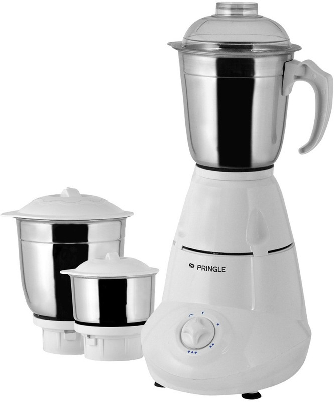 pringle Modern Vigor 550 Mixer Grinder(White, 3 Jars)