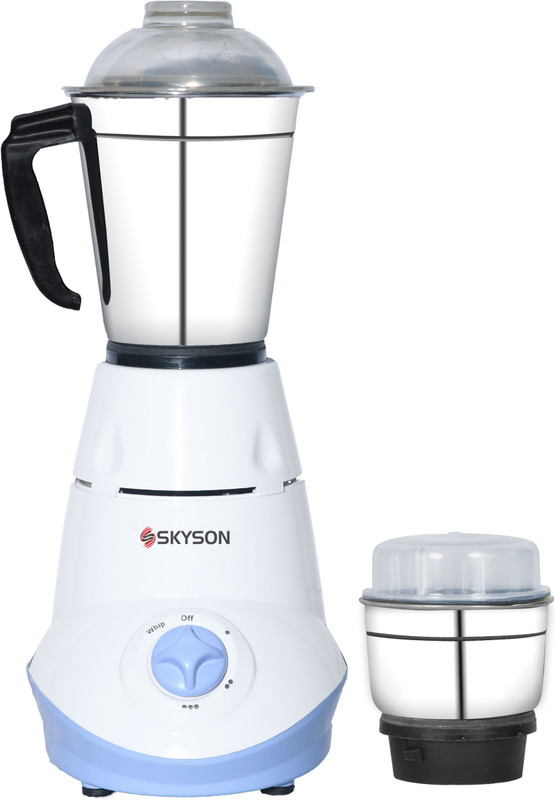 SKYSON JUICY-2 POWERFUL 550 W Mixer Grinder(White, 2 Jars)