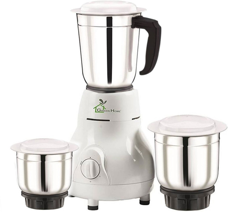 Green Home MTK10004 3 Jars 450 W Mixer Grinder(White, 3 Jars)