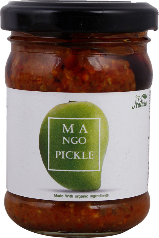 Crave Natura Green Mango Pickle With Organic Ingredients Mango Pickle(120 g)